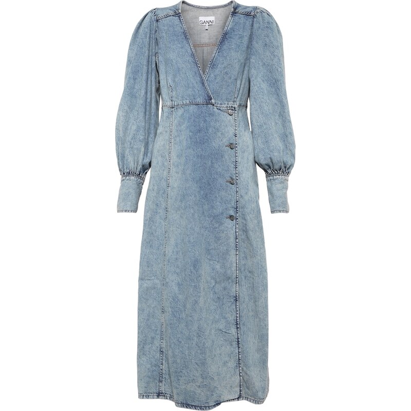 Ganni Denim midi dress