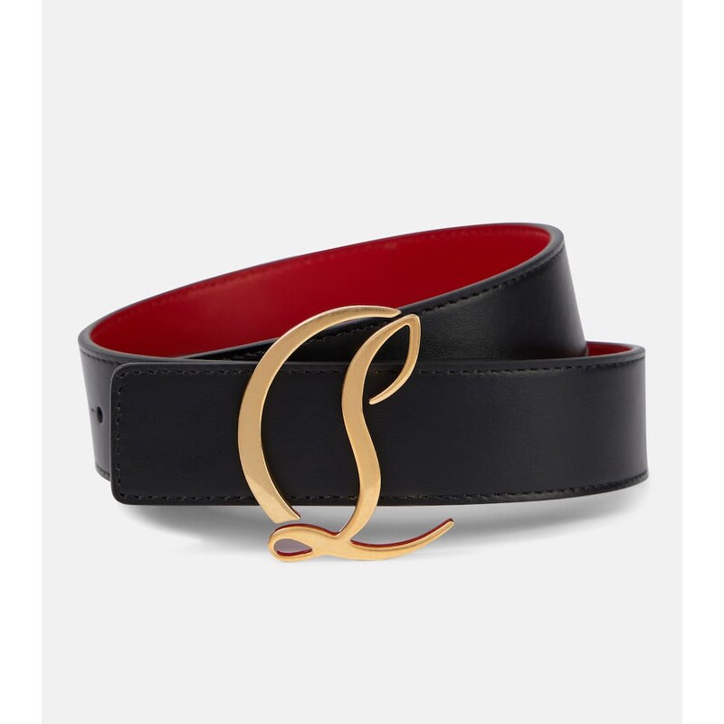 Christian Louboutin CL logo leather belt