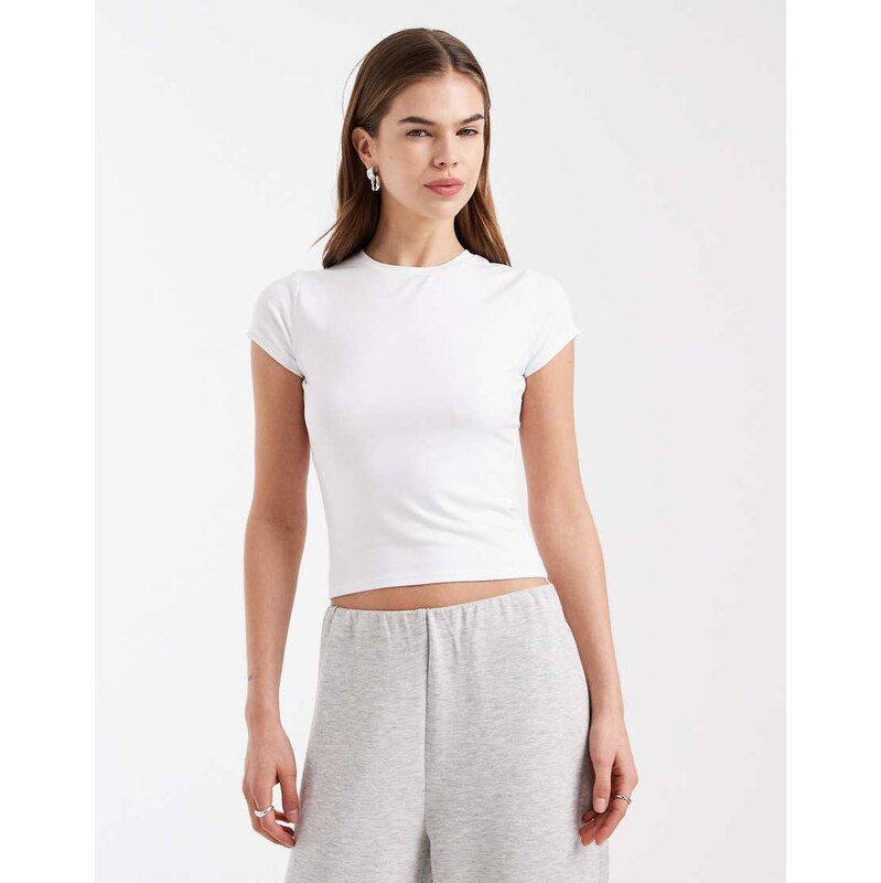 Hollister seamless baby tee in white 113268781