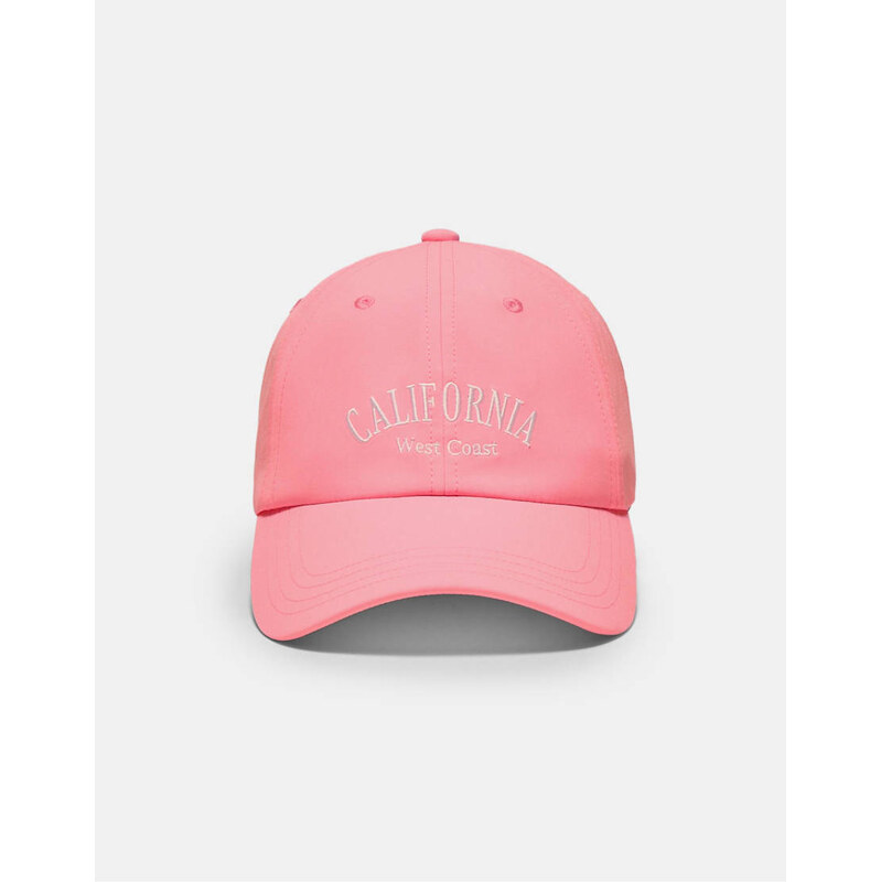 Stradivarius California cap in neon pink 113268845