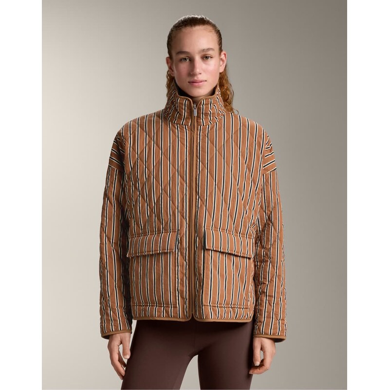 OYSHO Waterrepellent fellex aerogel padded jacket in brown 113268858