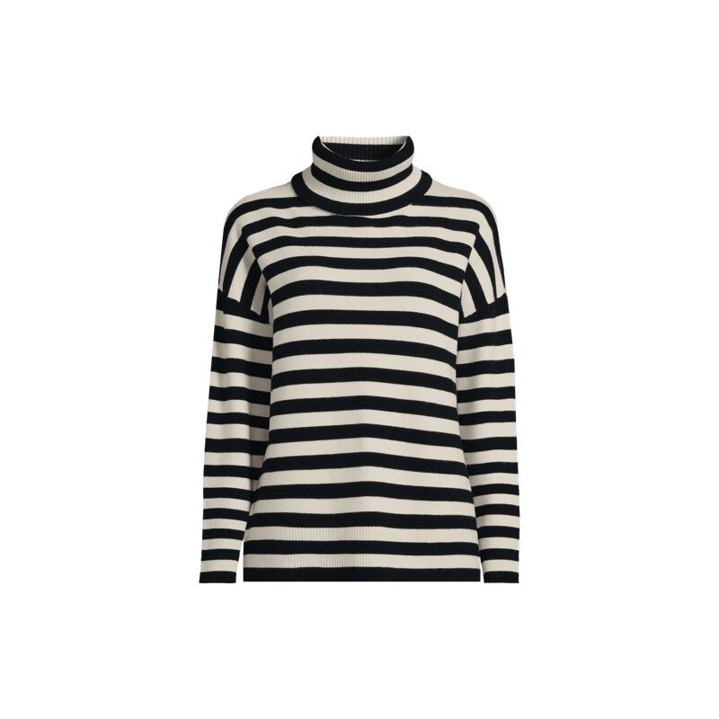 Roll Neck Jumper, Women, size: 10-12, regular, Black, by Lands End 113684650