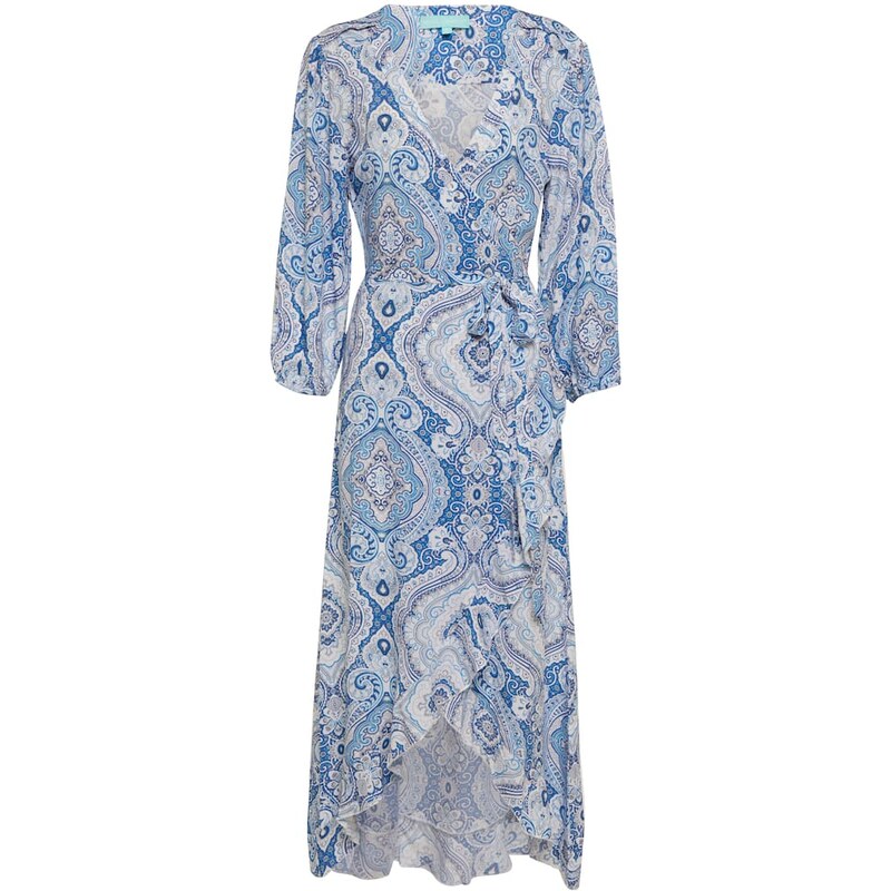 Melissa Odabash Taylor printed wrap midi dress