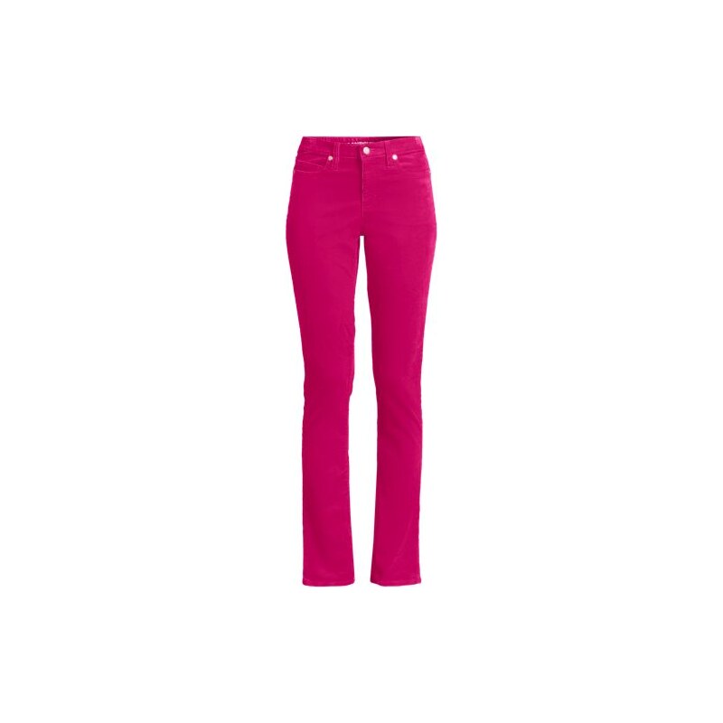 Straight Leg Stretch Cord Jeans, Mid Rise, Women, size: 8 28,