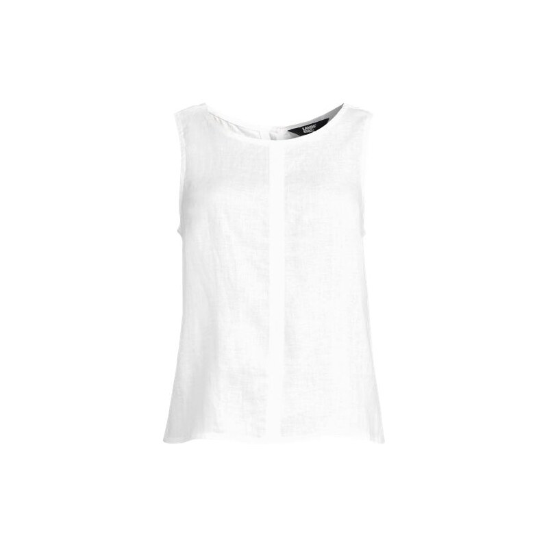 Premium Pure Linen Button Back Shell Top, Women, size: XL,