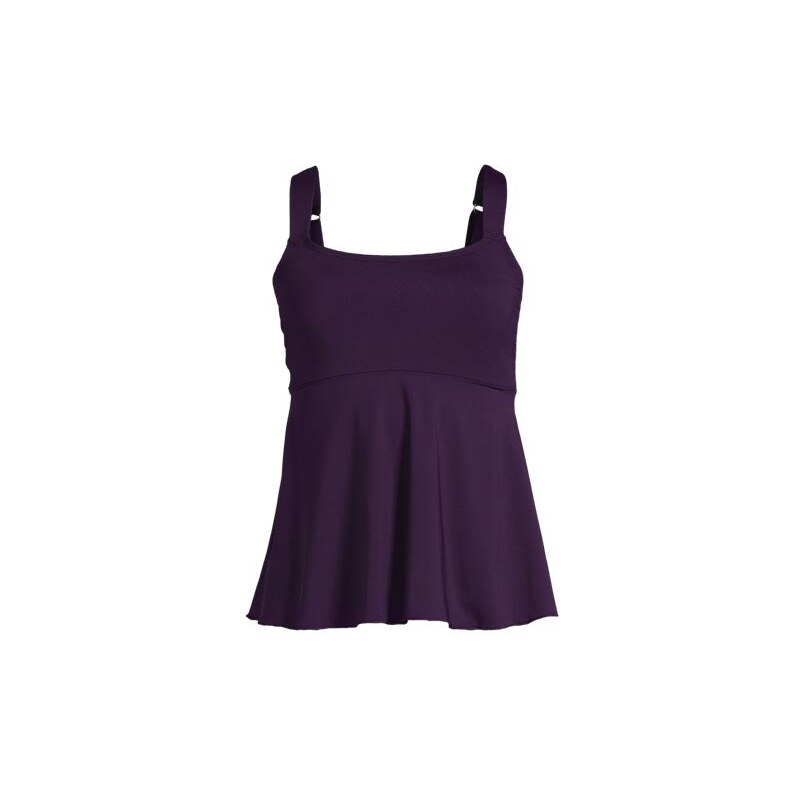 Flutter Tankini Top, Women, size: 8, regular, Purple, Spandex/Poly 115608648