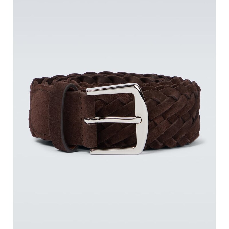 Loro Piana Alsavel braided suede belt
