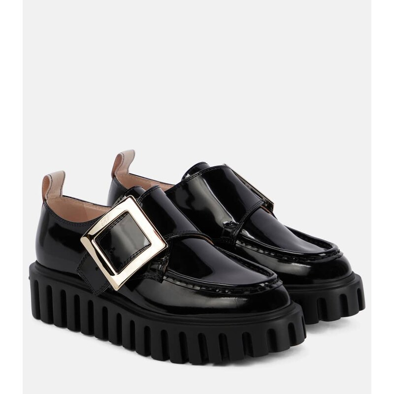 Roger Vivier Viv Go-Thick patent leather platform loafers