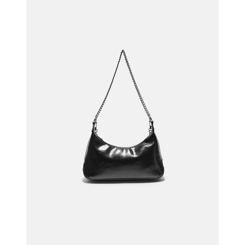 Stradivarius Crossbody bag with chains in black 113271963