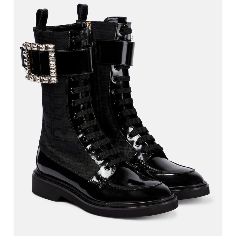 Roger Vivier Viv Rangers Strass ankle boots