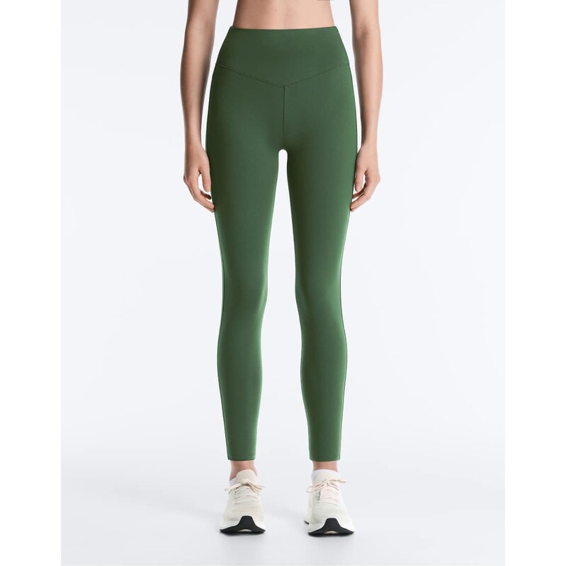 OYSHO Evermove 65cm high rise ankle-length leggings in green 113271980