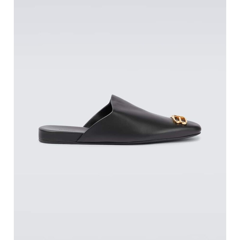 Balenciaga Cosy BB leather slippers