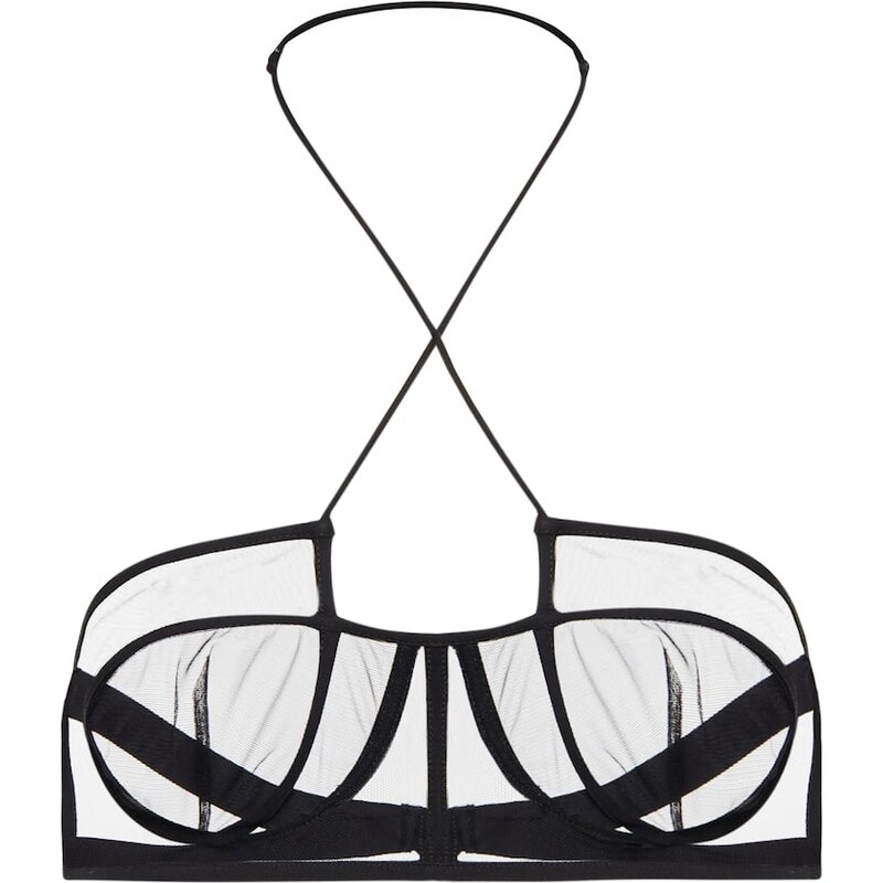 Nensi Dojaka Mesh halterneck bra