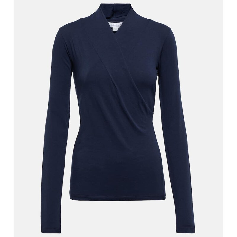 Velvet Meri cotton wrap top