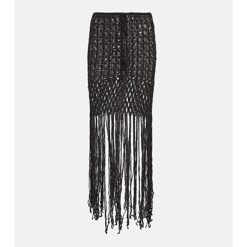 Anna Kosturova Crochet cotton skirt