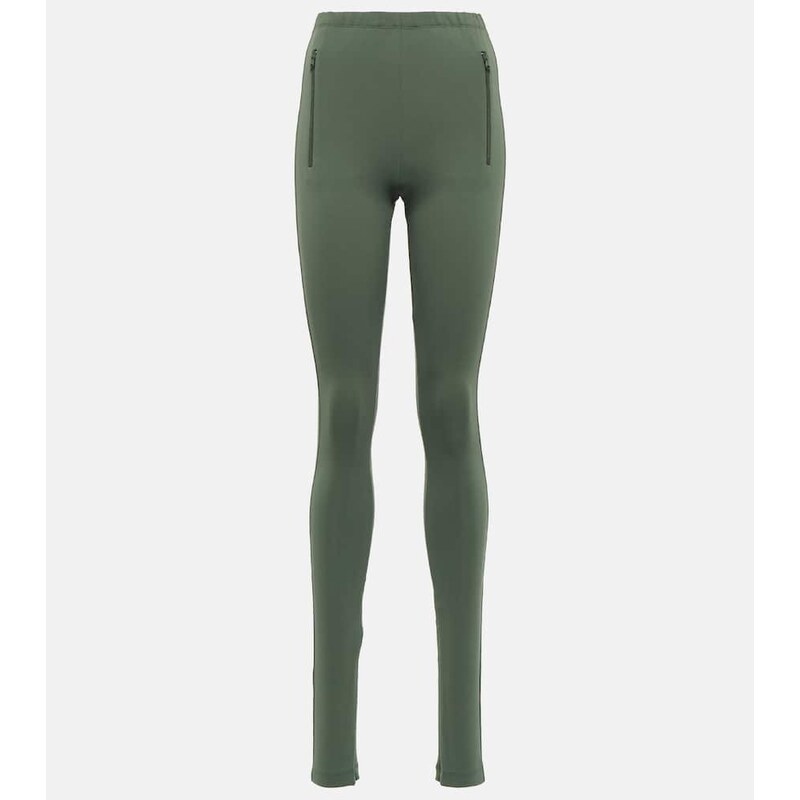 Wardrobe.NYC Side Split high-rise leggings