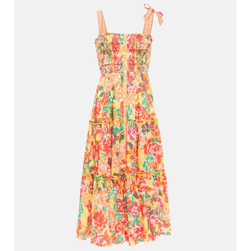 Poupette St Barth Triny printed midi dress
