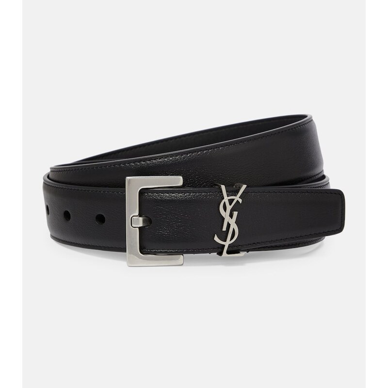 Saint Laurent Cassandre 30 leather belt
