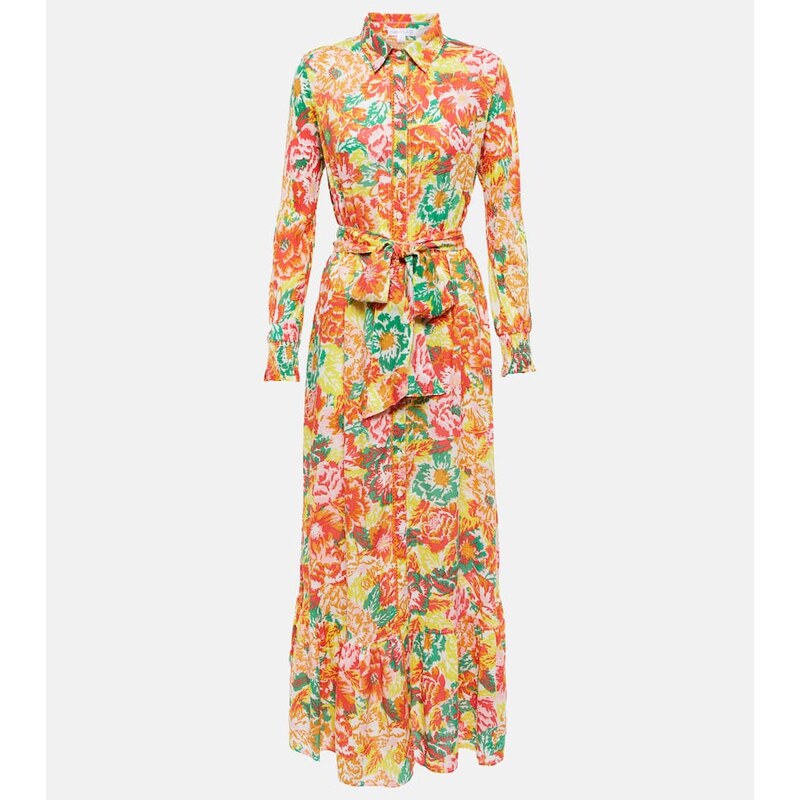 Poupette St Barth Kimi floral shirt dress