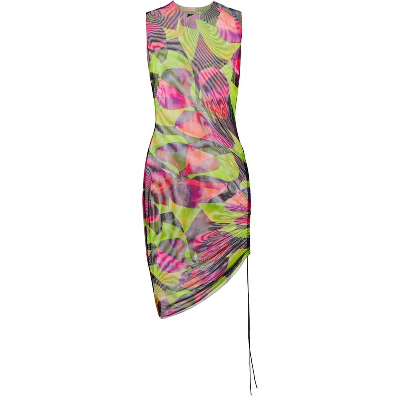 Louisa Ballou Printed ruched minidress