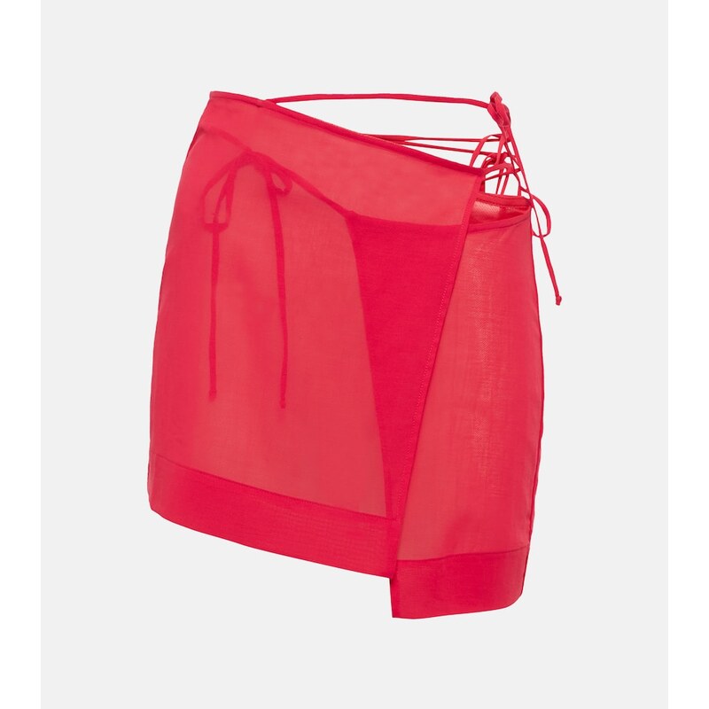 Nensi Dojaka Asymmetric wrap miniskirt