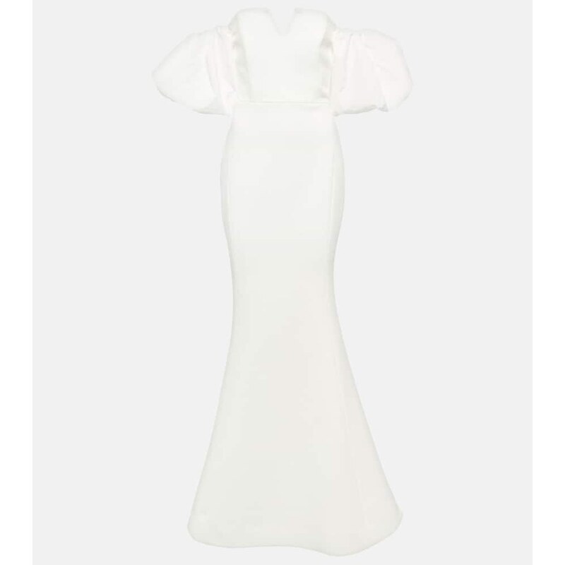 Rebecca Vallance Bridal Genevieve off-shoulder crÃªpe gown