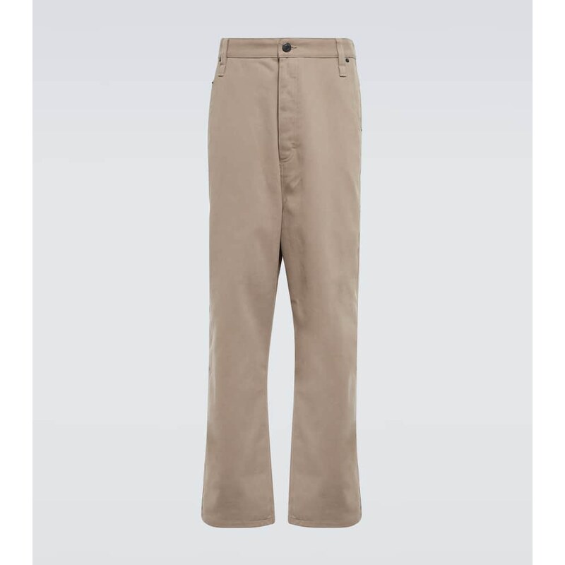 Ami Paris Alex Fit straight cotton gabardine pants