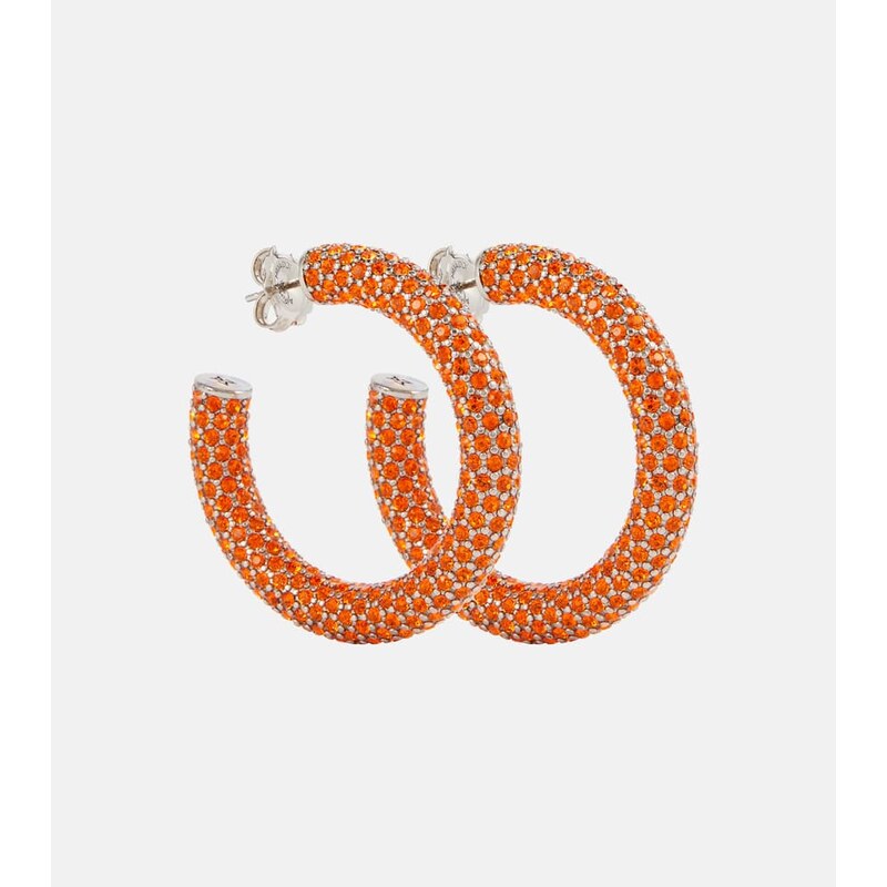 Amina Muaddi Cameron Medium hoop earrings