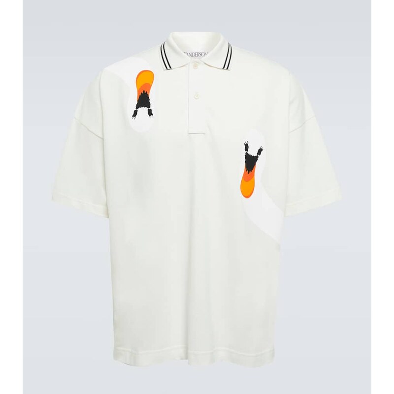 JW Anderson Printed polo cotton shirt