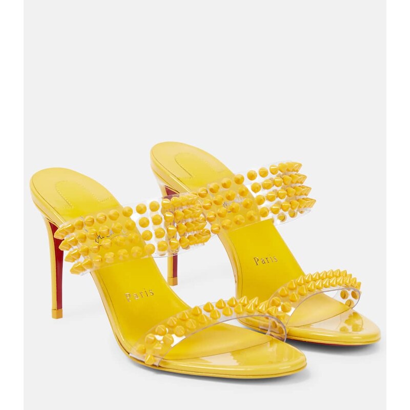 Christian Louboutin Spike Only 85 PVC and leather sandals