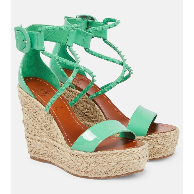 Christian Louboutin Chocazeppa 120 embellished wedge sandals