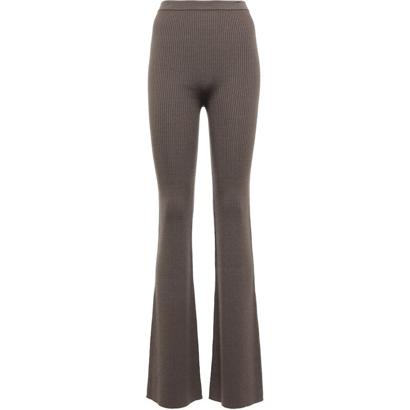 Rick Owens Rib-knit wool-blend pants
