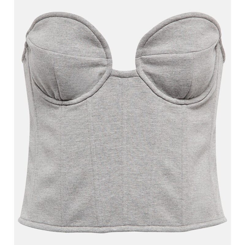 Magda Butrym Cotton-blend jersey bustier