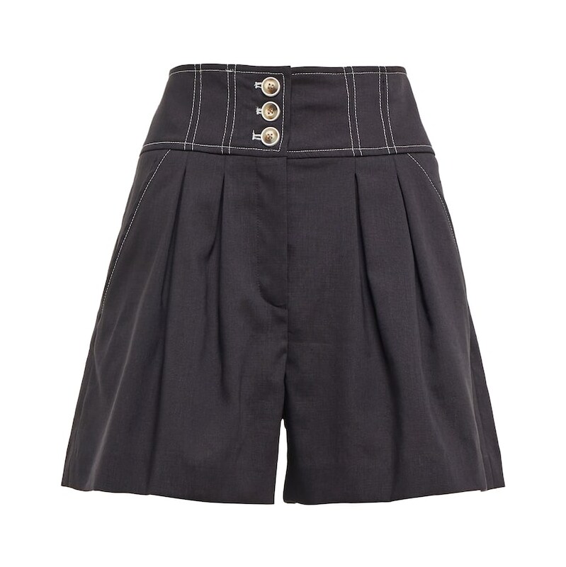 Veronica Beard Alicia high-rise shorts