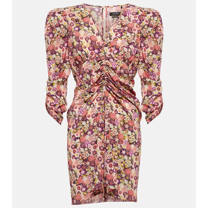 Isabel Marant Celina floral silk-blend minidress