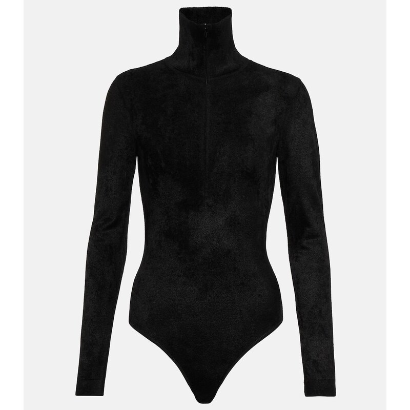 Dámské tílko Alaïa Turtleneck bodysuit v černé barvě