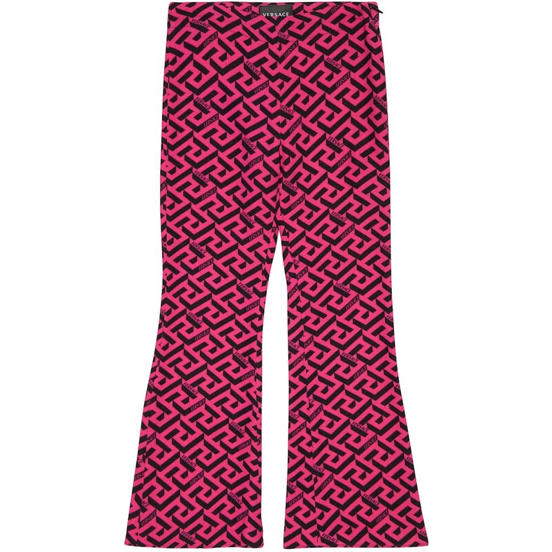 Versace Kids Greca printed cady pants