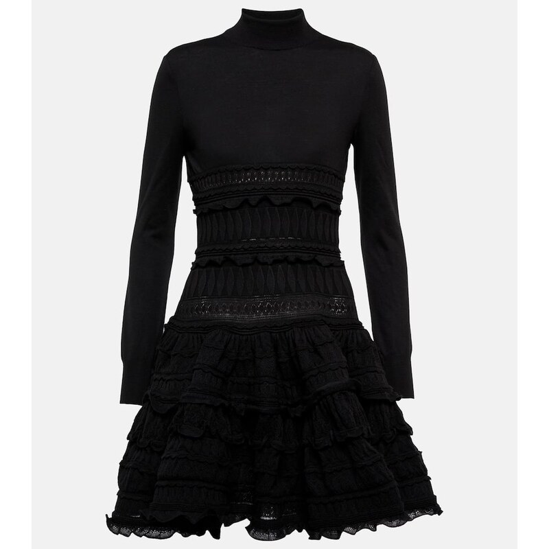 Alaïa Crinoline wool minidress