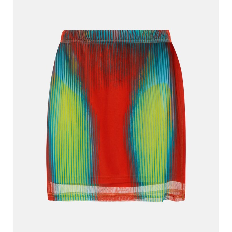 Y/Project x Jean Paul Gaultier printed miniskirt