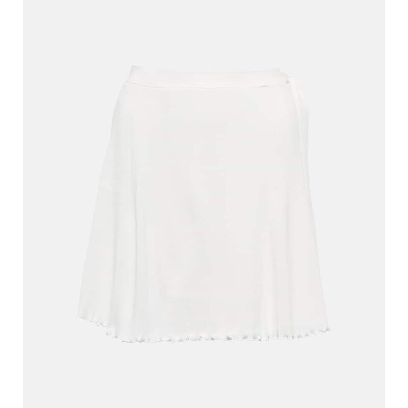 Live The Process Malia ribbed-knit tennis miniskirt