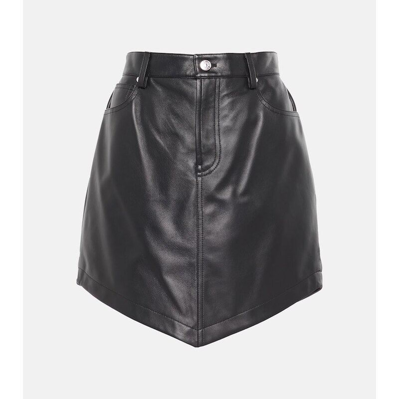 Alexandre Vauthier Leather miniskirt