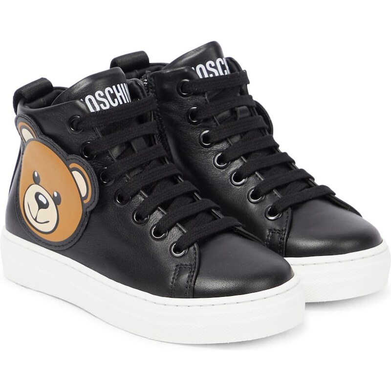 Moschino Kids Leather sneakers