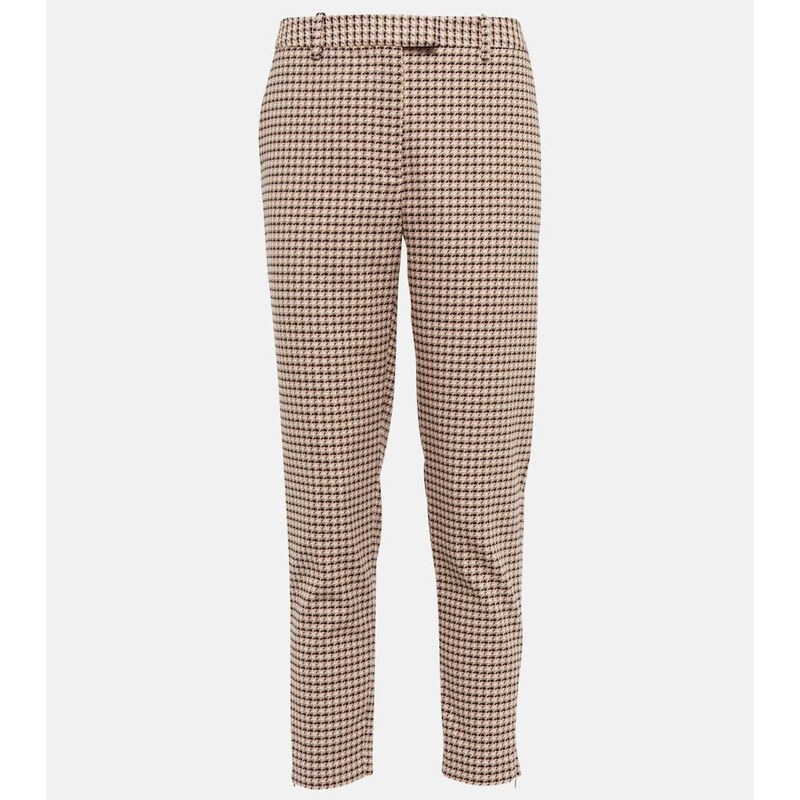 Altuzarra Henri gingham mid-rise slim pants