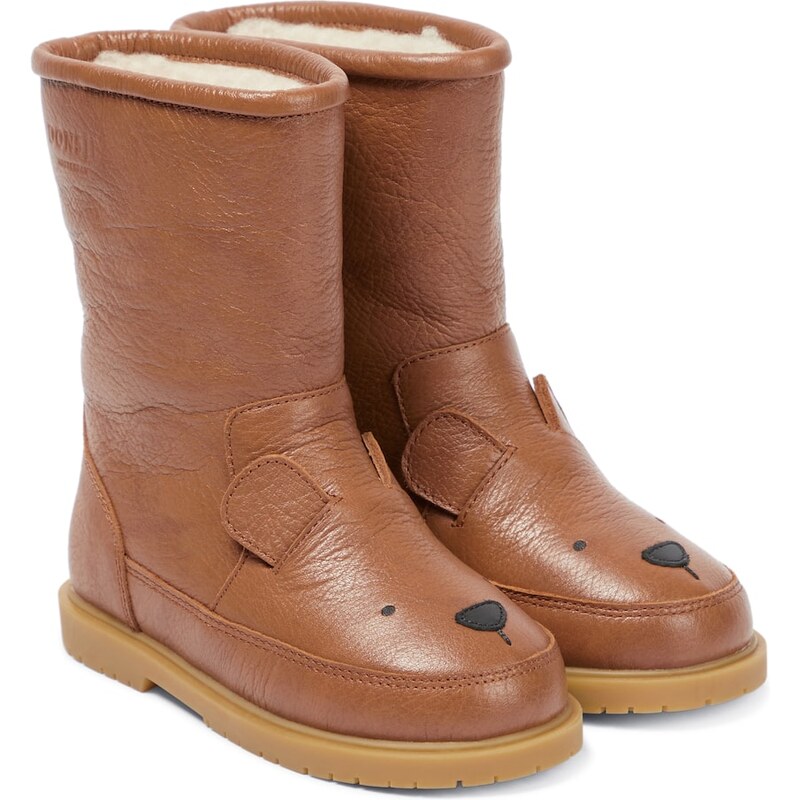 Donsje Wadudu shearling-lined leather boots