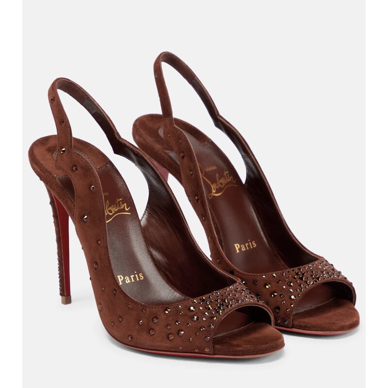 Christian Louboutin Nudes Degrachick suede sandals