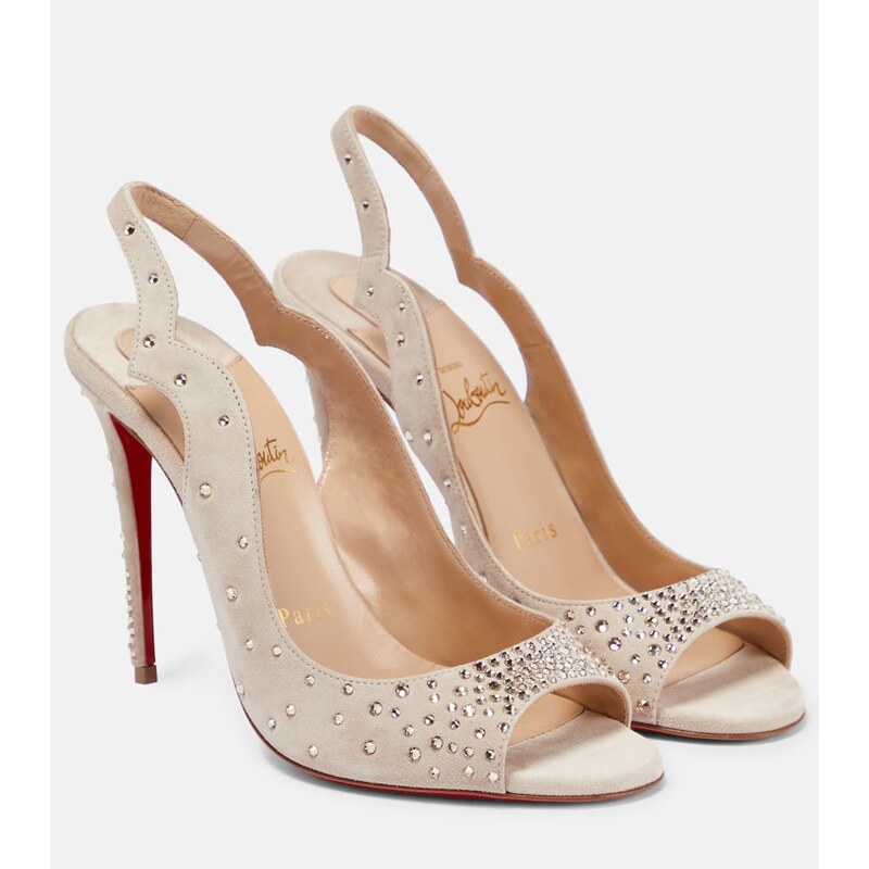 Christian Louboutin Nudes Degrachick suede sandals