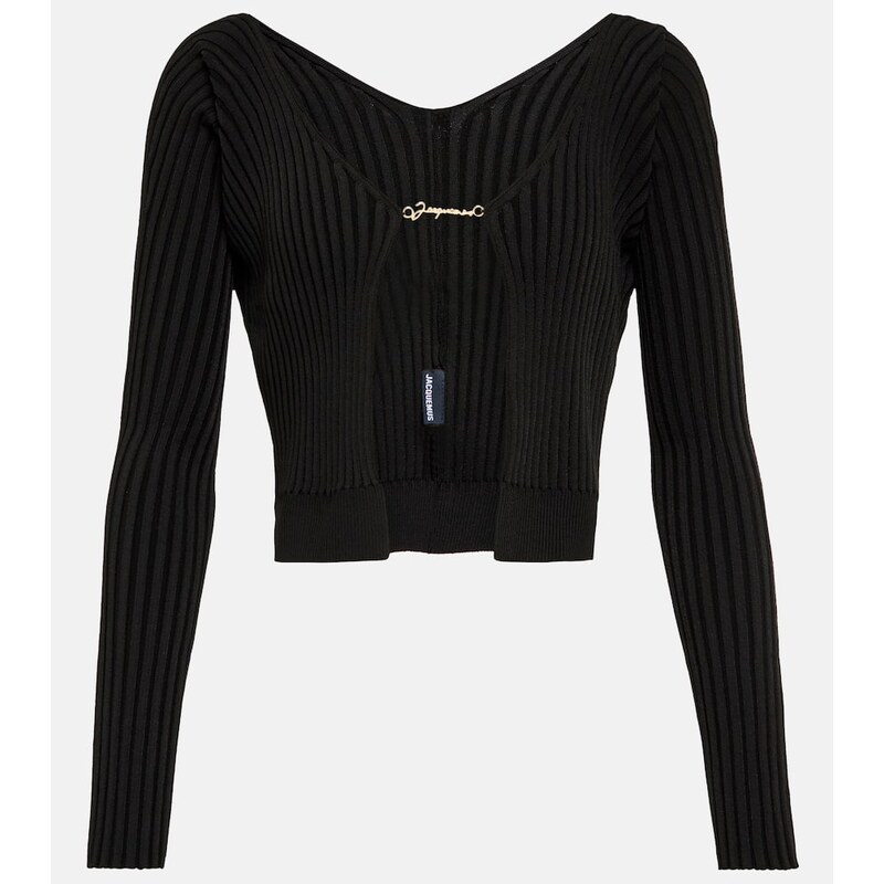 Jacquemus La Maille PralÃ¹ Longue logo cardigan