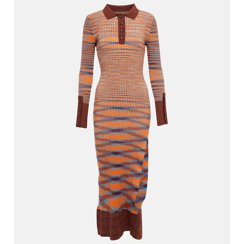 Jacquemus La Robe Zucca cotton-blend midi dress