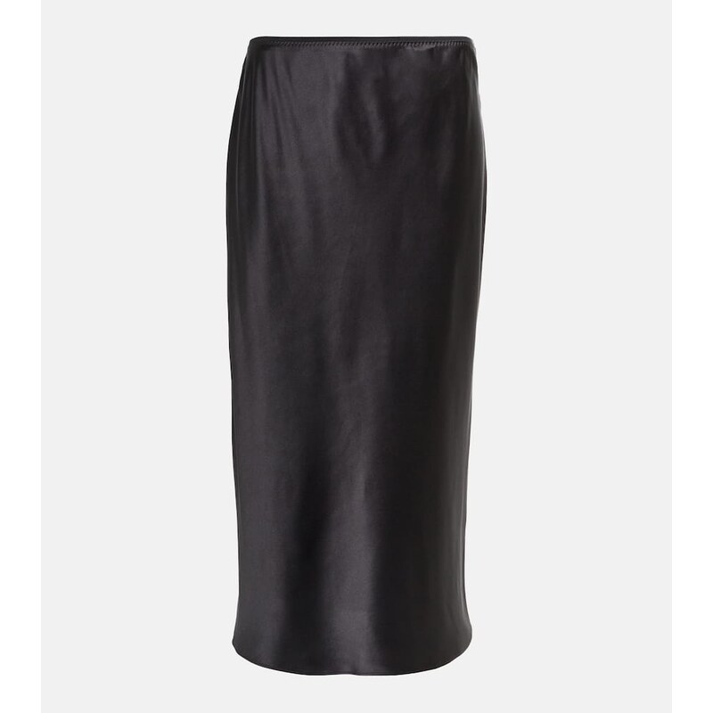 Joseph Isaak silk satin midi-skirt