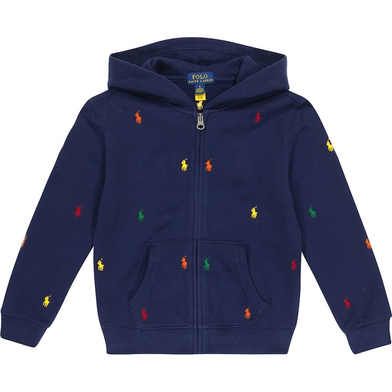 Polo Ralph Lauren Kids Embroidered jersey hoodie